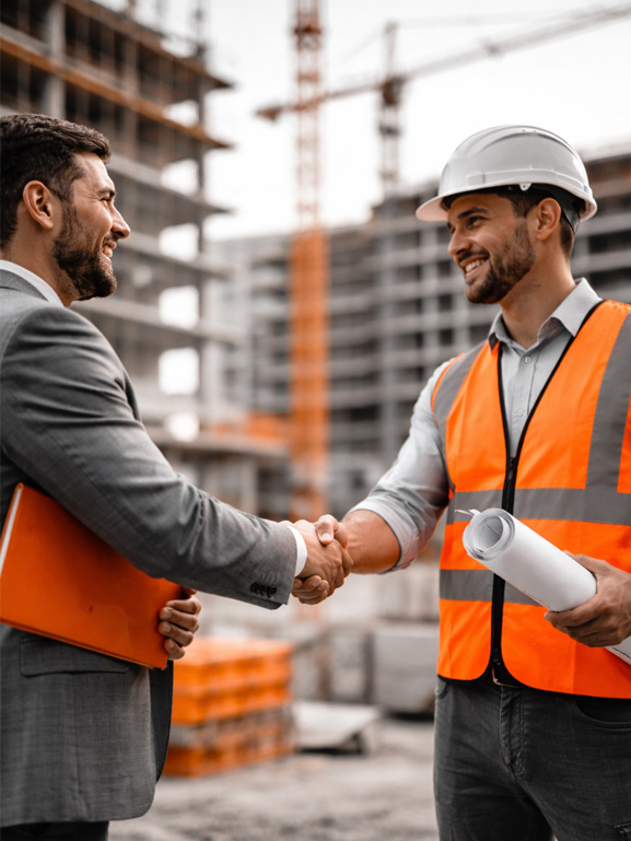 Rukovanje na gradilištu kao simbol pouzdane suradnje i realizacije projekta FOSSIO GRADNJA d.o.o.